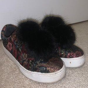 Sam Edelman pom pom patterned sneakers
